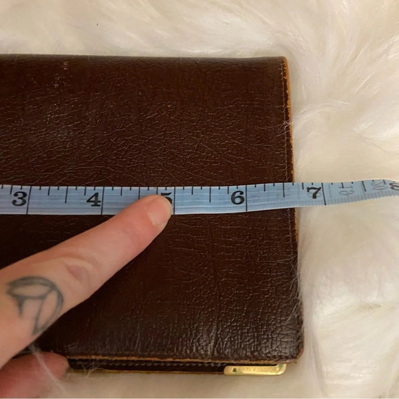 Vintage brown  leather wallet made in England‎ - Picture 12 of 13